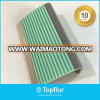 Carborundum insert anti slip green stair nosing