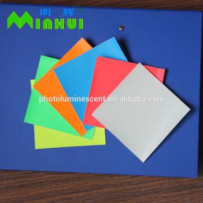 Colored Photoluminescent Film With Self-Adhesive