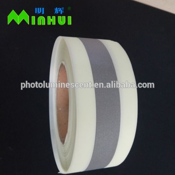 Photoluminescent reflective cloth tape